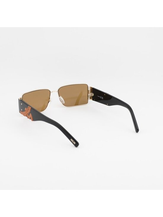 MCM MW0012 32J Sunglasses Gold Rectangle Frame, Roviex Lenses main image 8